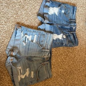 Aeropostale blue jean shorts